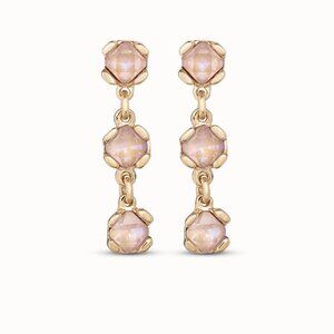 *LIKE NEW* Uno De 50 Drop Earrings with Pink Crystals